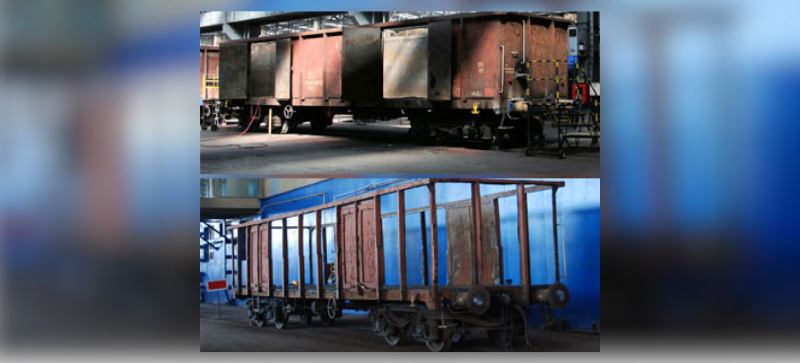 wagon przed naprawą